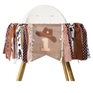 My First Rodeo High Chair Banner